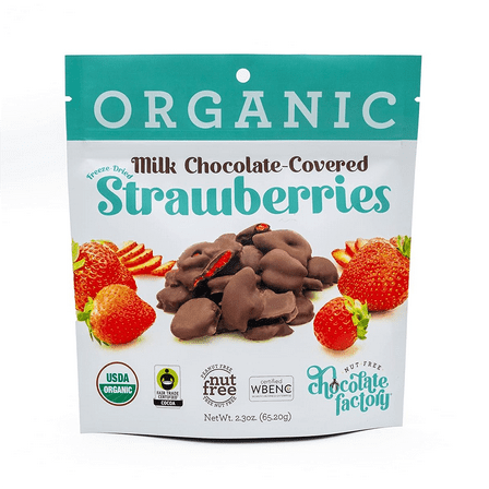 Nut Free Chocolate Factor Chocolate Dipped Strawberries (8 Pack) 2.3 oz