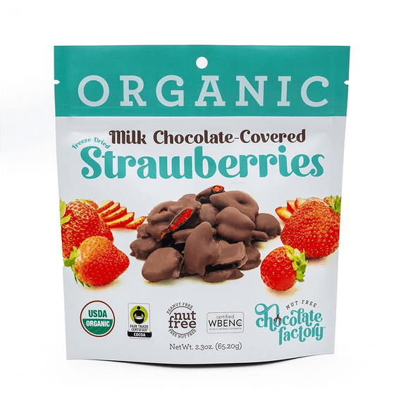 Nut Free Chocolate Factor Chocolate Dipped Strawberries (8 Pack) 2.3 oz