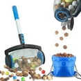 Nut Gatherer, Fruit Collector, Ball Picker Side Opening Dump Apply
