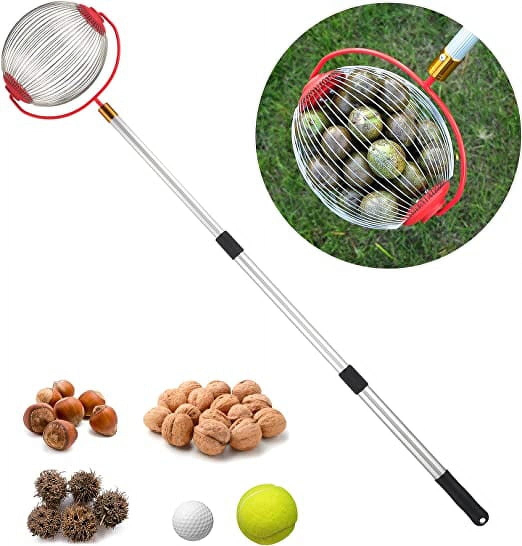 Nut Gatherer, Nut Picker Rolling Acorn Picker Upper,Adjustable