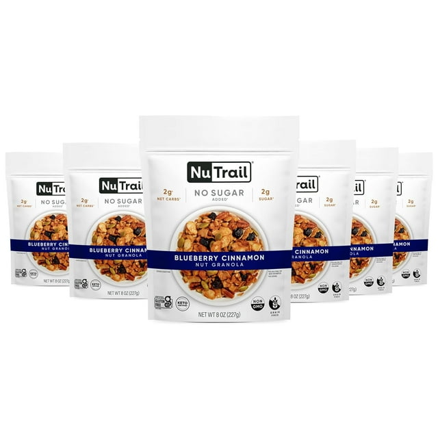 Nut Granola, Blueberry Cinnamon, No Sugar Added, Gluten Free, Grain