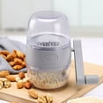 thumbnail image 1 of Nut Grinder under $5! Xqxayjr Manual Nut Grinder, Household Dry Food Chopper for Garlic and Ginger, Stainless Steel Kitchen Grinder for Nuts and Seeds, 1 of 9