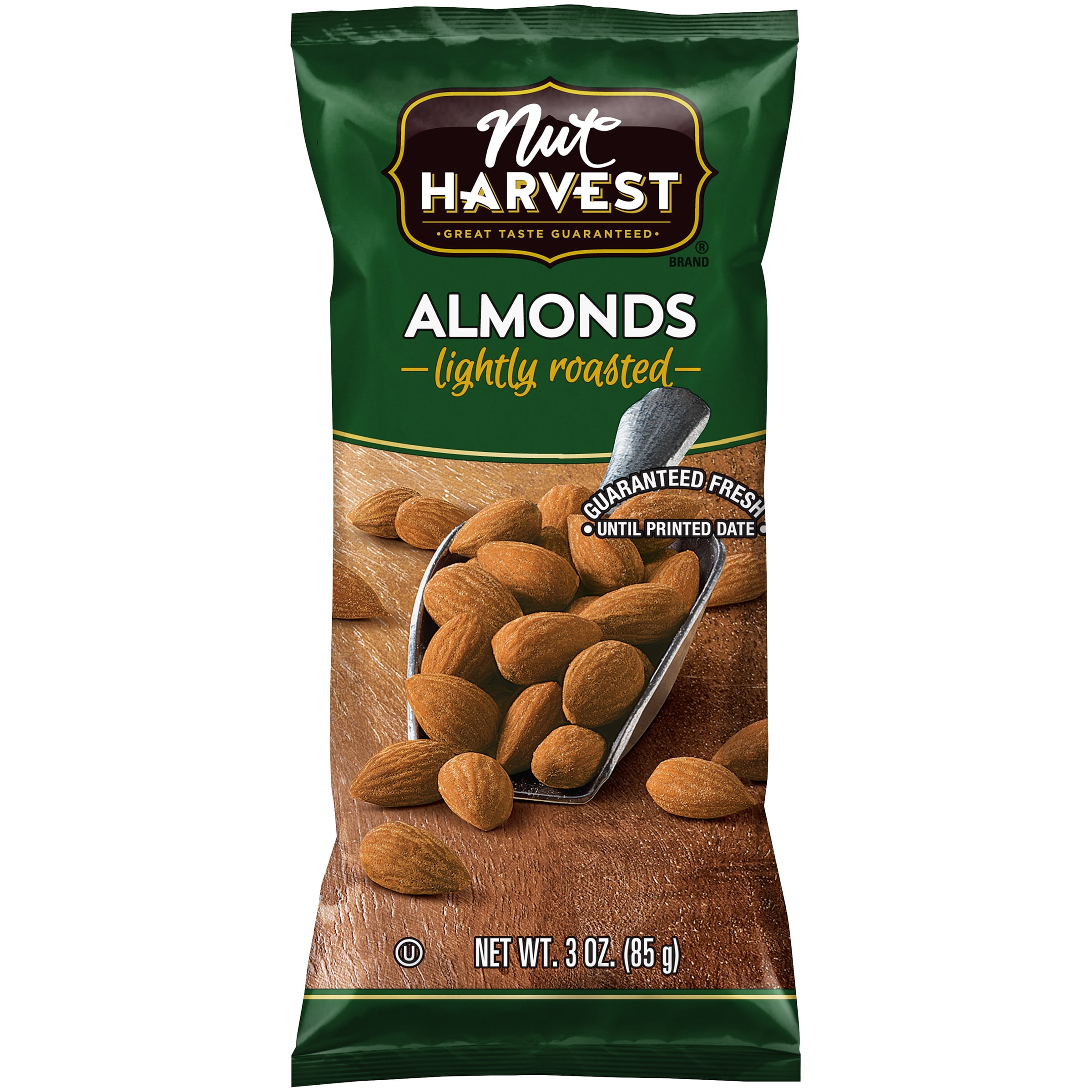 Nut Harvest Lightly Roasted Almonds 3 oz. Bag