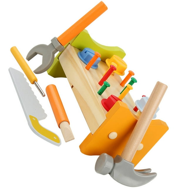 Worgeous 1 Set Toddler Pounding Peg Workbench Toy for Early Education Birthday and Christmas Gift