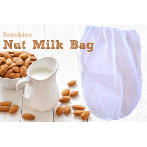 Nut Milk Bag Strainer For Raw Foods, Fine Mesh, 1 Gallon Size - Juicing,