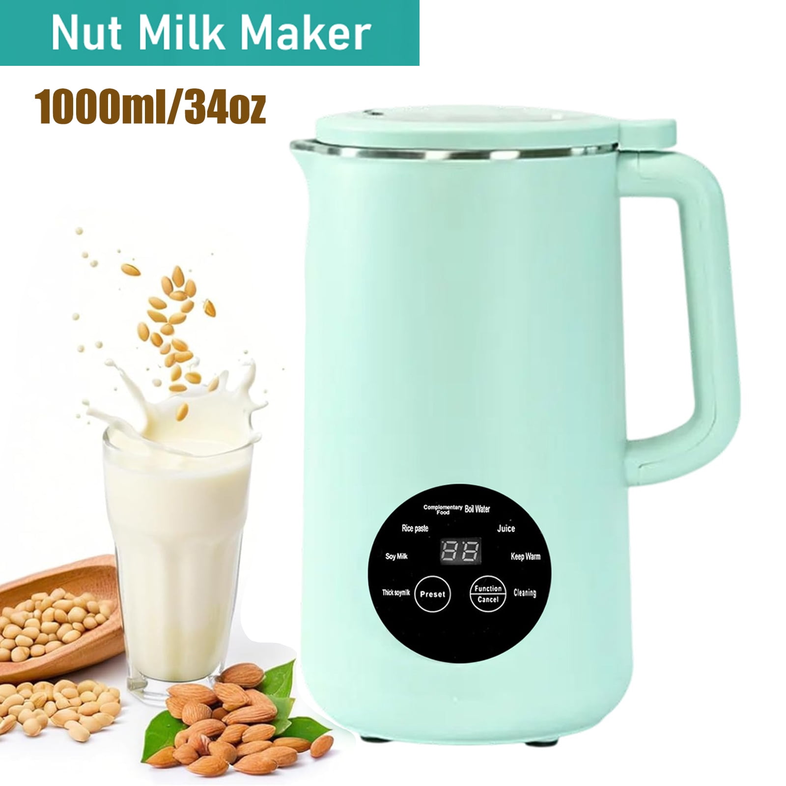 Iagreea Soybean Milk Machine,soup Maker /soymilk Maker / Soyamilk,nut Milk Machine, Portable
