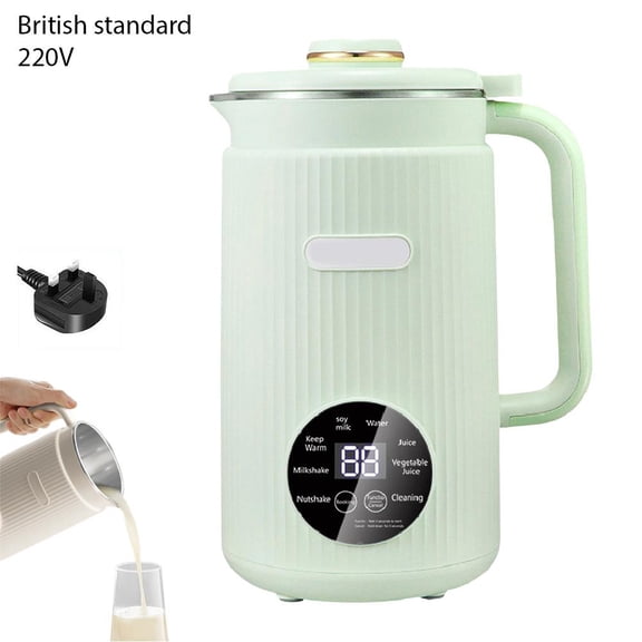 Nut Milk Maker, Soy Milk Maker Programmable Blender with Digital Display 12 Stainless Steel Blades Auto Cleaning 8H Keep Warm Function for Home, Office, Healthy Drinks