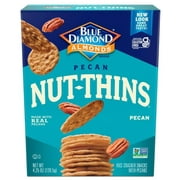 Blue Diamond Pecan Nut Thins Cracker Snacks 4.25 oz (Pack of 12)