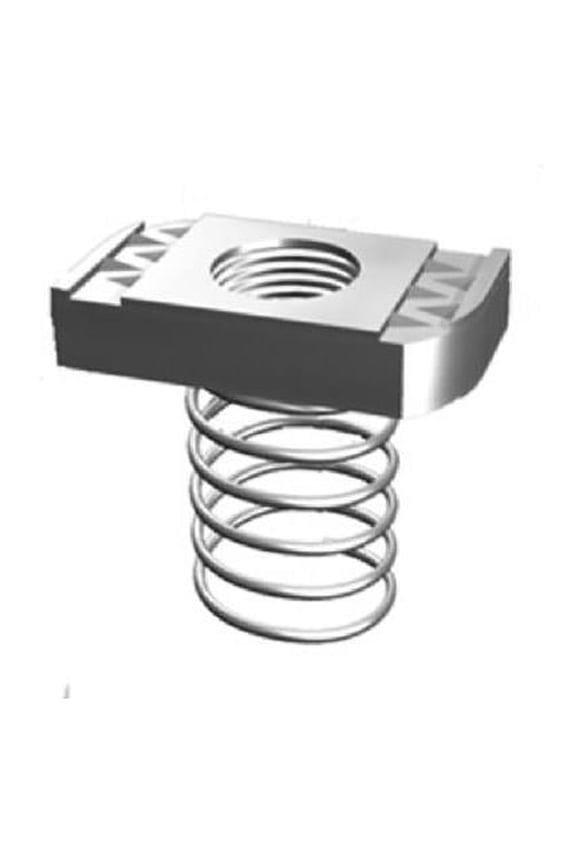 ZA1003/8EG-10 Spring Nuts, Steel, 3/8-In., 5-Pk. - Quantity 1