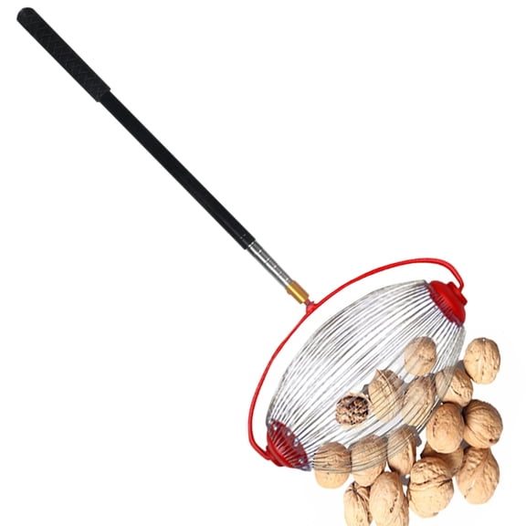 Nut Wizard,Garden Weasel Nut Gatherer,Pecan Picker Upper Walnut Picker ,Acorn Picker Upper Large Nut Gatherer Roller – Nut Collector Tool For Walnuts, Sweet Gum Balls, Tennis Balls And More