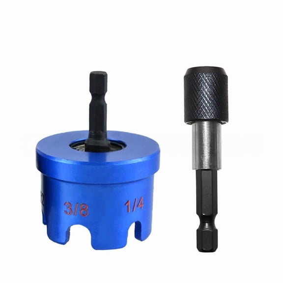 Nut Zipper Drill Attachment Nuts with Ease on for 1/4", 3/8" and 1/2" Power Tools, Manual Tools, Accessories Blue