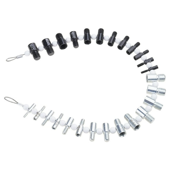 Nut and Bolt Thread Checker 26 Male/Female Thread Gauges (14 SAE/Inch & 12 Metric) Nut and Bolt Thread Size Checker