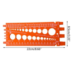 Nut and Bolt Thread Gauge, Standard & Metric, 1pc