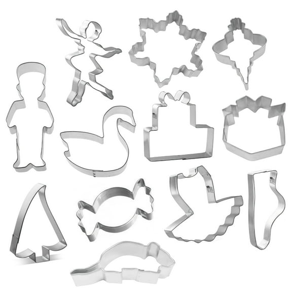Nutcracker 12 Piece Cookie Cutter Set - The Cookie Cutter Shop - Tin Plate Steel