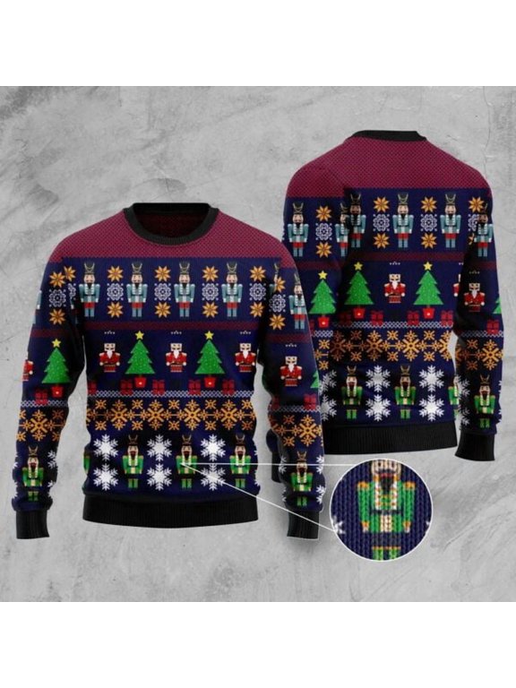 Nutcracker 3D Christmas Sweater, Christmas Sweater, 3D Sweater, Funny Xmas Sweaters