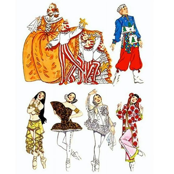 Nutcracker Ballet ACT 2 Cardboard Ornaments