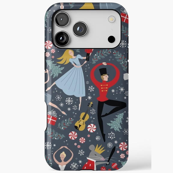Nutcracker Ballet Christmas Ballerina Soldier Case 17 16 15 14 13 12 11 Pro Max