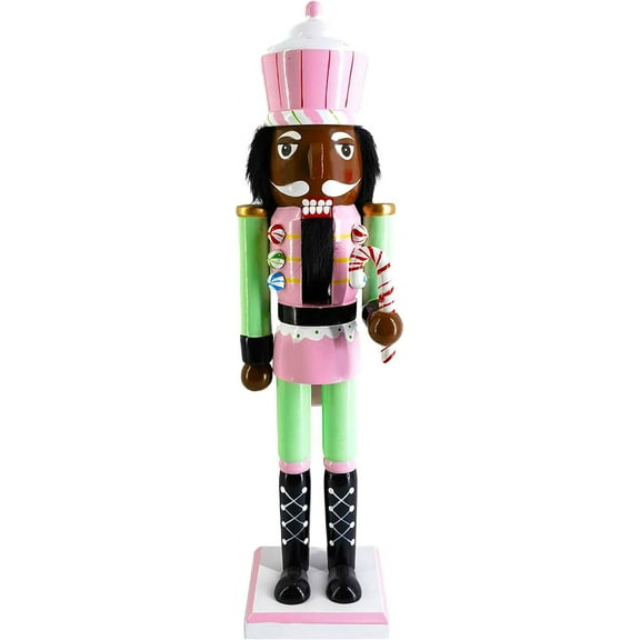 G3C1344LAfrican American Nutcracker in Candy Pink by Nutcracker Ballet Gifts