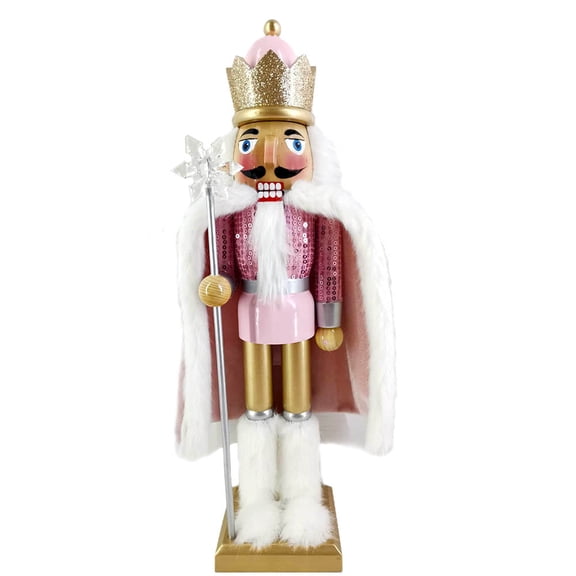 Nutcracker Ballet Gifts Luxury Nutcracker King with Pink Cape, 1 Piece