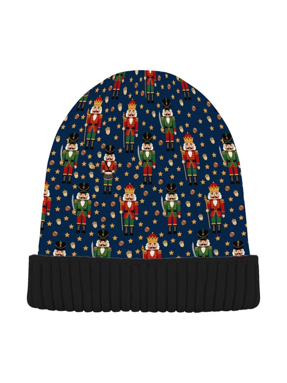 Nutcracker Beanie Hat Unisex Warm Winter Hat Cap For Women Men Winter Running