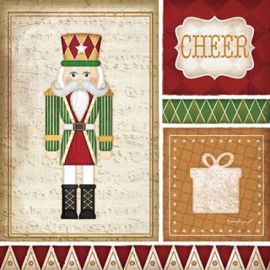 Nutcracker Cheer Canvas Art - Jennifer Pugh (24 x 24)