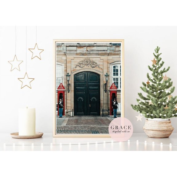 Nutcracker Christmas Copenhagen Poster, Denmark Holiday Wall Art Print