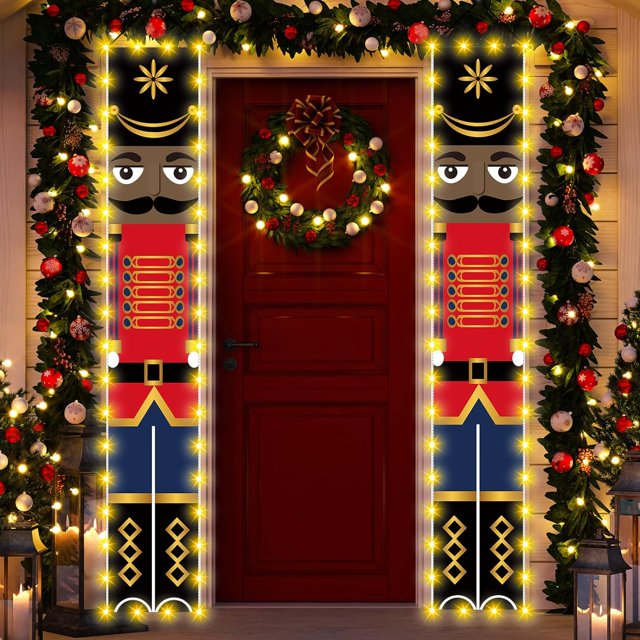 Nutcracker Christmas Decorations with Lights African American