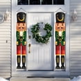 thumbnail image 1 of Nutcracker Christmas Decorations - Outdoor Christmas Decoration Nutcracker Banners - Life Size Christmas Nutcracker Soldier Banners for The Home Wall Fireplace Front Porch Garage Door 72 X 12 Inch, 1 of 8