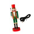 thumbnail image 1 of Nutcracker Christmas Figure Toy Ornament with Built in LED Light PVC for Family Holiday Parties, 1 of 9