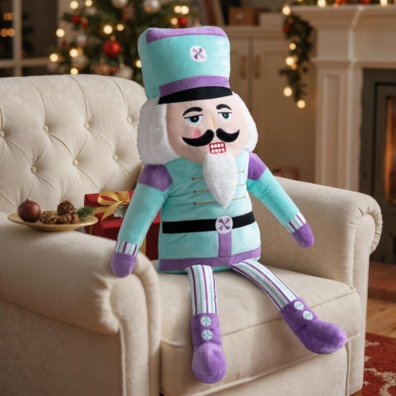 Nutcracker Christmas Pillow Nutcracker Pillow Christmas Decoration Winter Throw Cushion for Sofa Living Room Bedroom Xmas Decor