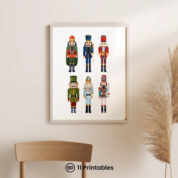 Nutcracker Christmas Poster, The Nutcracker Holiday Wall Art Print