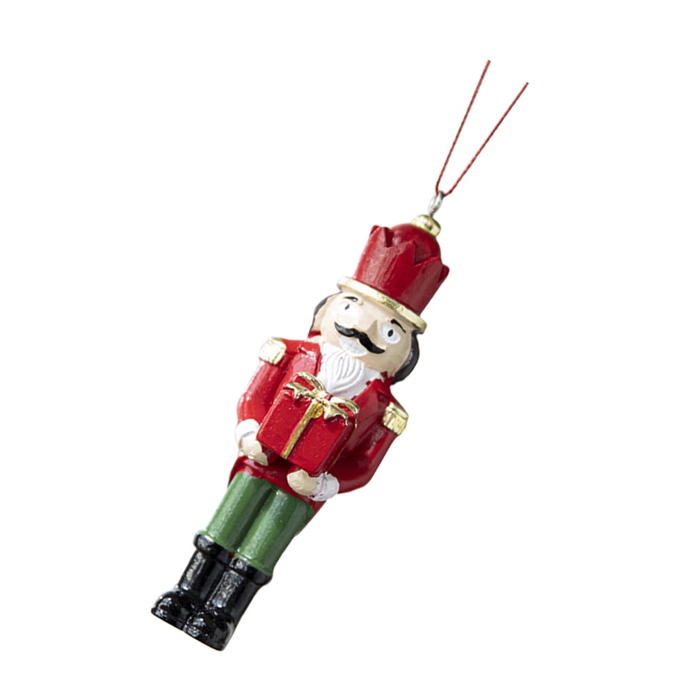Nutcracker Christmas Soldier Puppethanging Wooden Elf Figurine Walnut Tree From Decor Holiday