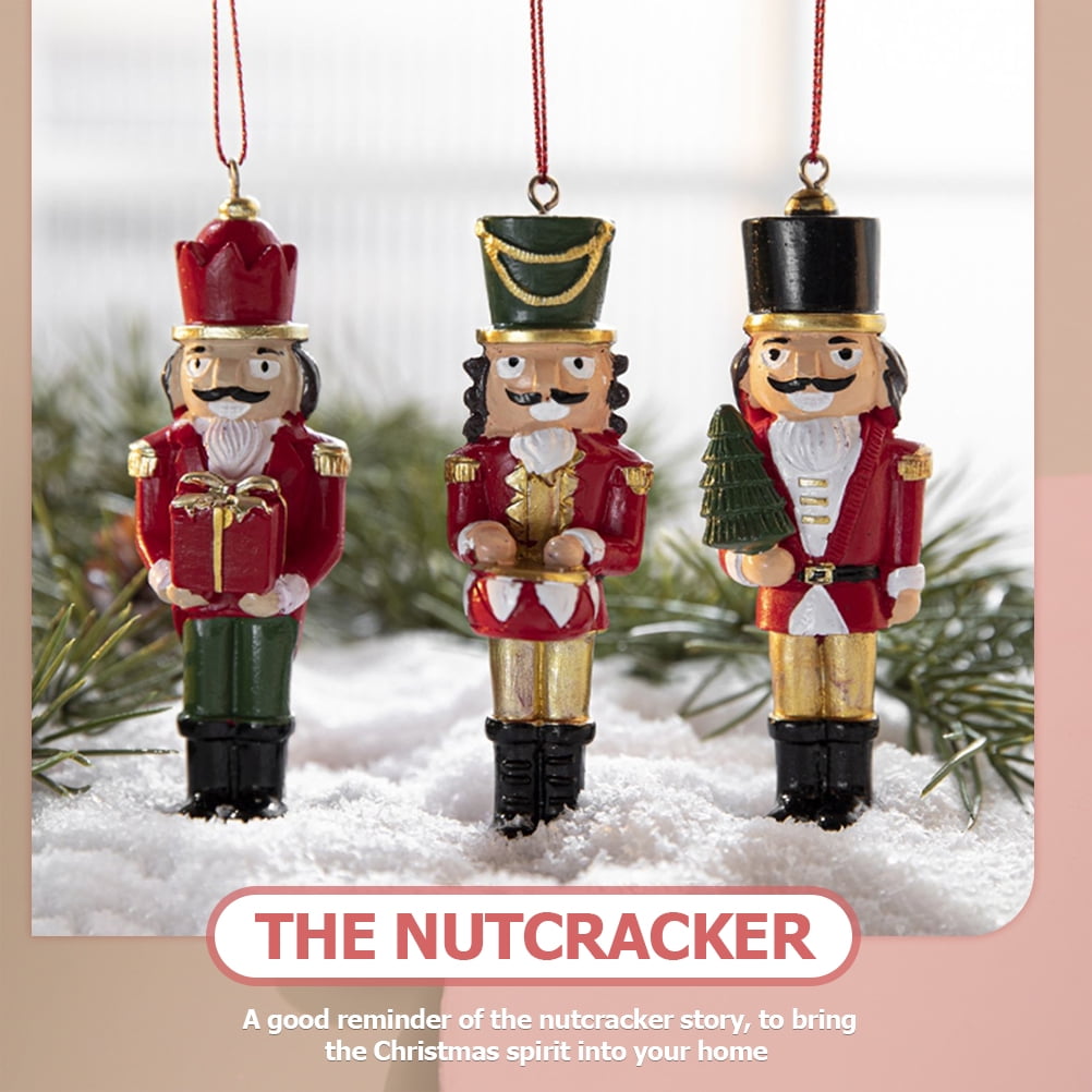 Nutcracker Christmas Soldier Puppethanging Wooden Elf Figurine Walnut Tree From Decor Holiday