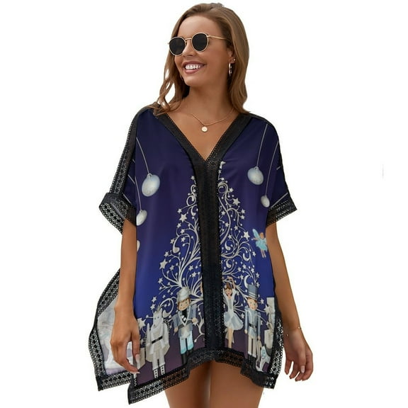 Nutcracker Christmas Special Women's Swimsuit Coverup Summer Beach Cover Up Bathing Suit Dress