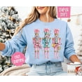 thumbnail image 1 of Nutcracker Christmas Sweatshirt, Women's Holiday Crewneck, Cute Christmas Sweater Gift, 1 of 5