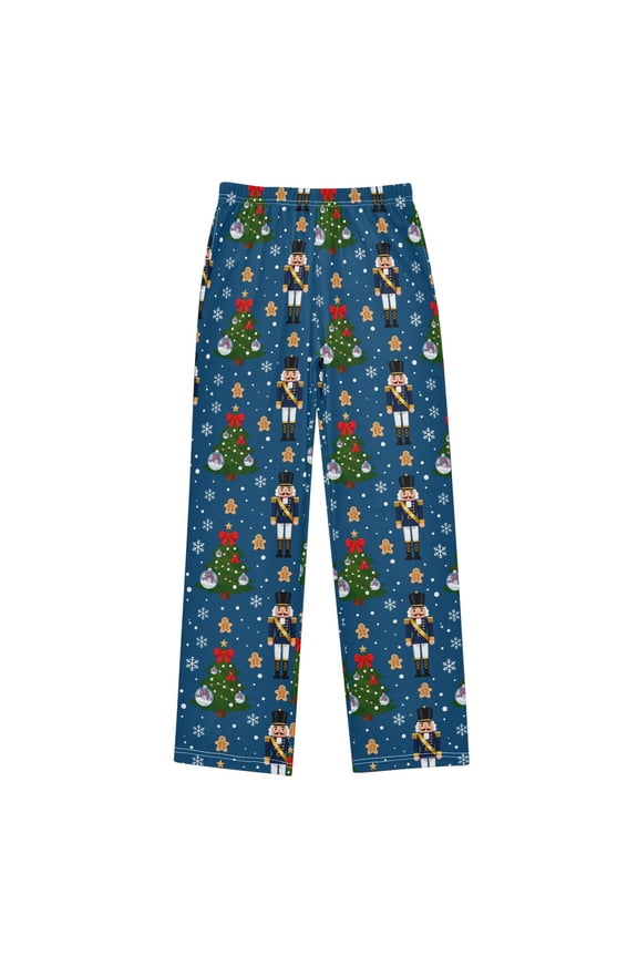 Nutcracker Christmas Tree Gingerbread Man Christmas Pajama Pants Soft and Lightweight Elastic Waistband Christmas Pajama Pants