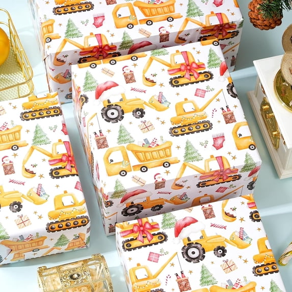 Gift Wrapping Paper Roll 58" x 23", Printed Gift Wrap, Easy Cut & Fold, Durable Paper for Birthday, Holiday, Party and DIY Crafts,1 Roll