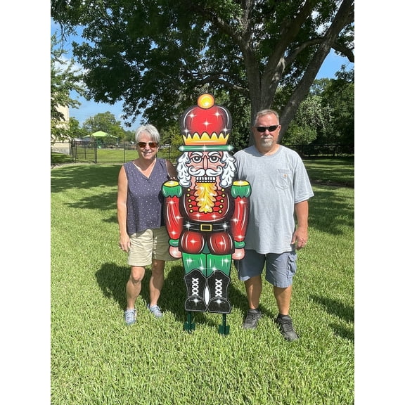 Nutcracker Christmas Yard Art Available in 4 Sizes