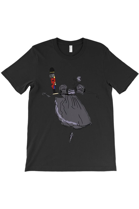 Nutcracker Clara Funny Ballet Christmas Holiday Graphic H7855 Unisex T-Shirt, Up to 5XL Available