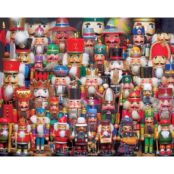 Springbok Nutcracker Collection 1000 Piece Jigsaw Puzzle – Holiday Christmas Nutcracker Festive Collage for Adults