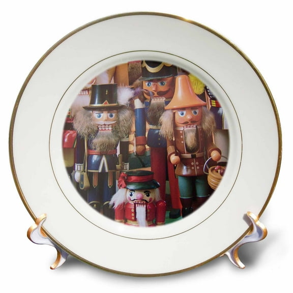 3dRose, Nutcracker Collection, 8 inch Porcelain Plate