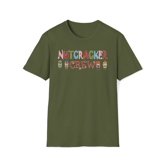 Nutcracker Crew, Gildan Unisex Softstyle Shirt, Soldier Graphic Tee, S-3XL
