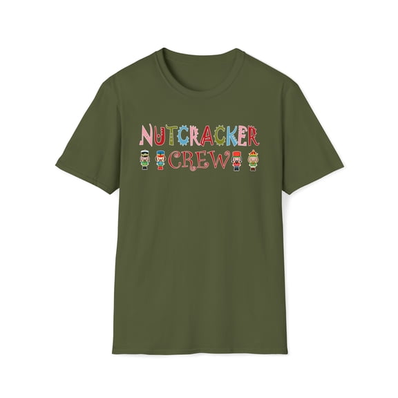 Nutcracker Crew, Gildan Unisex Softstyle T-Shirt, Graphic Tee, S-3XL