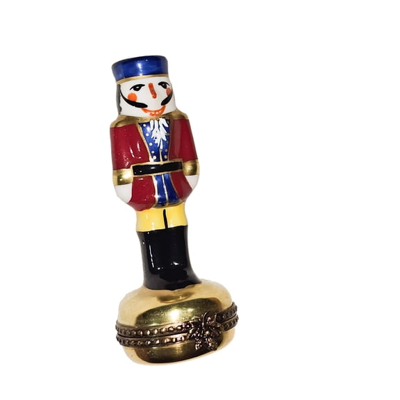 Nutcracker Delight for Holiday Collectors Limoges Box Porcelain Figurine