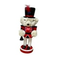 thumbnail image 1 of Nutcracker Doll Wooden Bear Figure 25cm Festive Ornament for Christmas Table Centerpiece Party Decoration, 1 of 9
