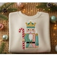 thumbnail image 1 of Nutcracker Embroidered Sweatshirt – Christmas Nutcracker Crewneck – Holiday Embroidery Sweater – Festive Winter Pullover, 1 of 4
