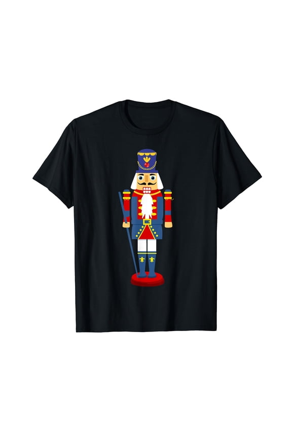 Nutcracker Figure Costume Matching Family PJs Gift Christmas Black T-Shirt