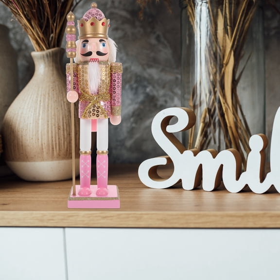 MERRYHAPY Wooden Nutcracker Christmas Decoration - Collectible Holiday Ornament for Home and Office Indoor Display