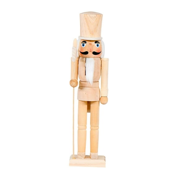 Nutcracker Figure Ornament Unfinished Wooden Christmas Holiday Decor for Kids Arts and Crafts