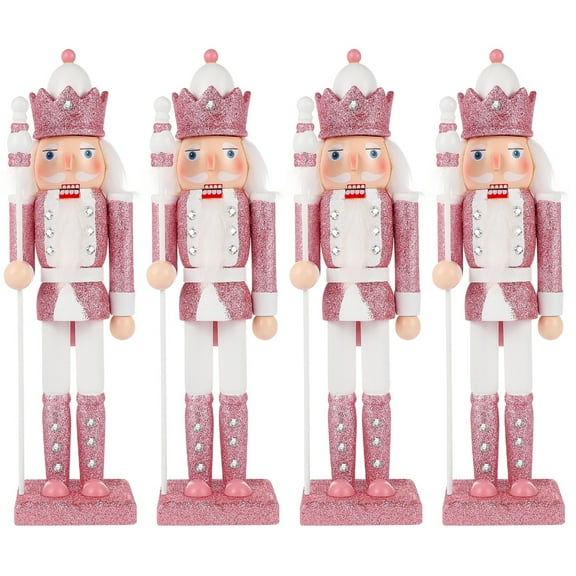 IMIKEYA Wooden Nutcrackers Multi-Color Traditional Holiday Decor for Home Imikeya 4Pcs